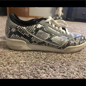 Snakeskin Adidas shoes